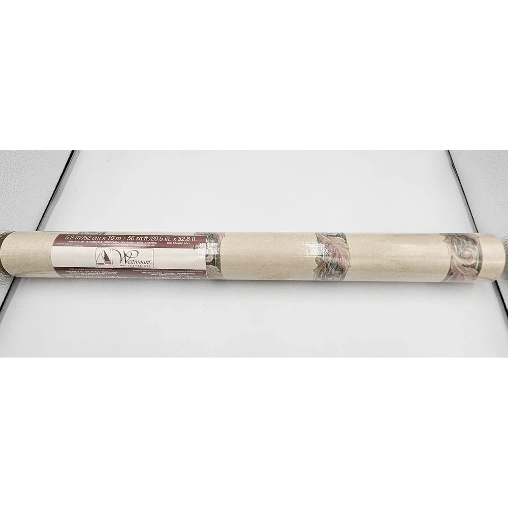 Westmount Wallcoverings DES 86410 Prepasted Vinyl Wallpaper Double Roll Vintage